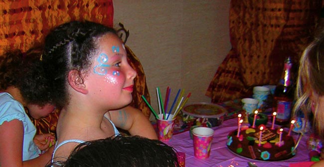 Maquillages anniversaire enfant de 8 ans filles et gar&ccedil;ons.