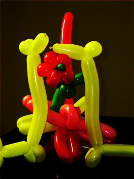 animation anniversaire à domicile enfant 3 à 11 ans sculpture sue ballon : la girafe