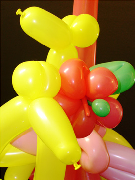 animation anniversaire à domicile enfant 3 à 11 ans sculpture sur ballons : les souris
